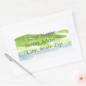 Minimale Abstracte Waterverf Hills 3 labels (Envelop)