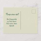 Minimale Abstracte Waterverf Verplaatst naar het s Briefkaart (Achterkant)