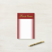 Minimale Achtergrond en Lichte Groene Naam van de  Post-it® Notes (Op bureau)
