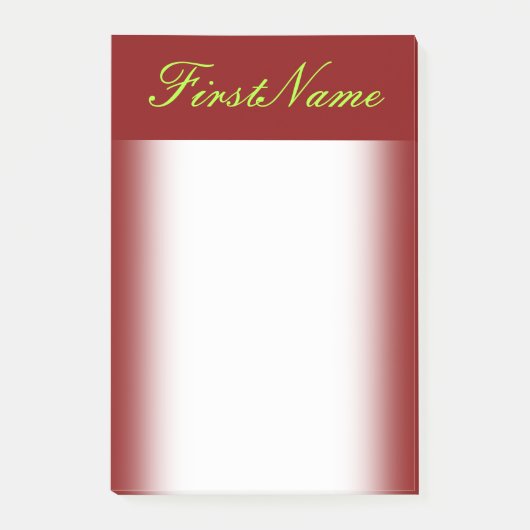 Minimale Achtergrond en Lichte Groene Naam van de  Post-it® Notes (Voorkant)