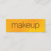 Minimale afbeelding met afbeelding met geel, zwart mini visitekaartje (Voorkant)