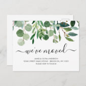 Minimale afbraak We hebben nieuwe thuisbeweging ge Aankondigingskaart (Voorkant / Achterkant)