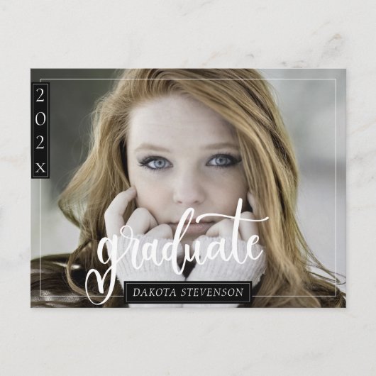 Minimale Afstuderen voor zwart-witfoto's Briefkaart (Voorkant)