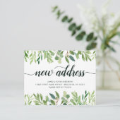 Minimale afvoer van nieuw thuisadres aankondigingskaart (Staand voorkant)