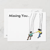 Minimale afwezigheid van briefkaart met illustrati (Voorkant / Achterkant)