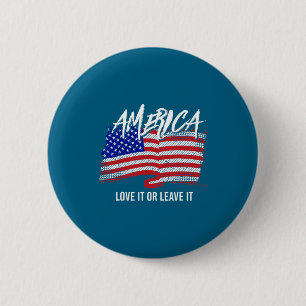 Minimale Amerikaanse Patriottische Amerikaanse Vla Ronde Button 5,7 Cm