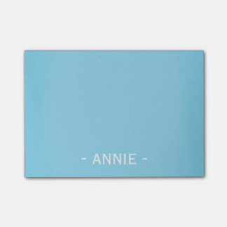 Minimale Aqua Blue  4 x 3 inch Post-it® Notes