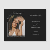 Minimale Arch Photo Save the Date Magnetic Kaart (Voorkant)