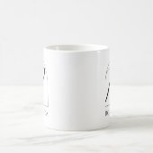 Minimale Arch Zwarte Script Initiële R Naam Monogr Koffiemok (Center)