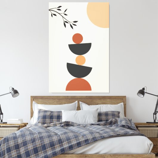 Minimale art canvas afdruk (Insitu (Slaapkamer))