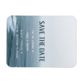Minimale Art Waves Beach Weddenschap Save the Date Magneet (Horizontaal)