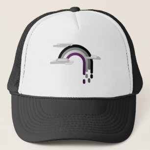 Minimale aseksuele regenboog trucker pet