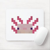 Minimale Axolotl Pixel Muismat (Met muis)