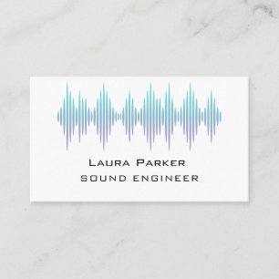 Minimale B van Music Studio Professional Sound Eng Visitekaartje