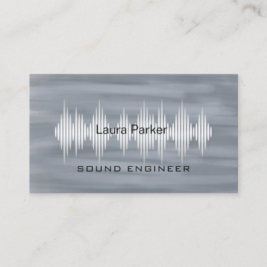 Minimale B van Music Studio Professional Sound Eng Visitekaartje (Voorkant)
