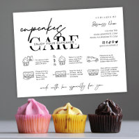 Minimale bakkerij voor Cupcake-Kaart Hartelijk dan