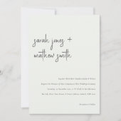 Minimale band tussen zwart en wit script kaart (Voorkant)
