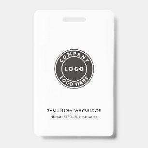 Minimale bedrijfs Logo Personeel van het Personeel Badge