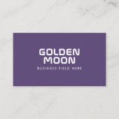 Minimale bedrijfsnaam | Modern | Rustisch Paars Visitekaartje (Voorkant)