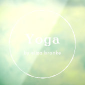 Minimale bedrijfsnaam van Circle Raamsticker (Vel 3)