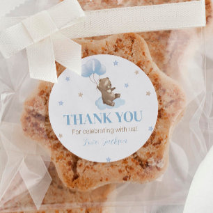 Minimale Beer ballon 1st Birthday Sticker