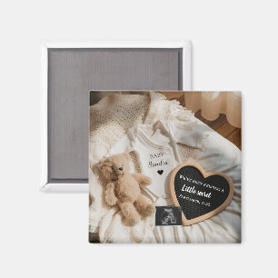 Minimale Beerlijk Wacht teddy zwangerschapsaankond Magneet