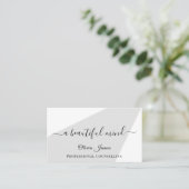 Minimale begeleiding van de gezondheidszorg  visitekaartje (Staand voorkant)