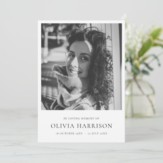 Minimale begrafenis | Moderne viering van het leve Programma (Staand voorkant)