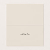 Minimale beige gestructureerde Florist-berichtkaar Visitekaartjes (Binnenkant ongevouwen)