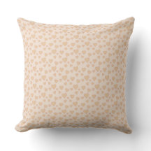 Minimale Beige Hart Worpkussen – Romantische Esthe