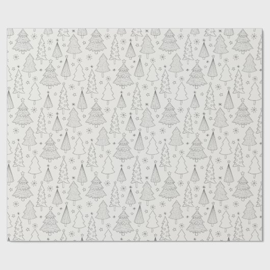 Minimale beige kleuren voor kerstfeestdag cadeaupapier (Vlak)