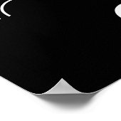 Minimale bellenkunst poster (Hoek)