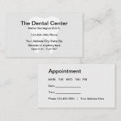 Minimale benoeming van de Dentist-Kantoor Visitekaartje (Voorkant / Achterkant)