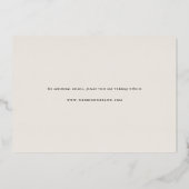 Minimale beschikbaarheid van gegevens opslaan op d folie uitnodiging (Achterkant)