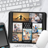 Minimale BESTE DAD EVER Photo Collage Personalized Muismat