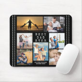 Minimale BESTE DAD EVER Photo Collage Personalized Muismat (Met muis)