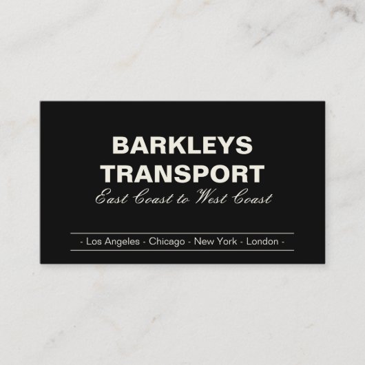 Minimale beugels | Crème/zwart Visitekaartje (Voorkant)