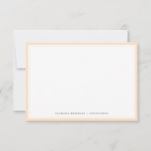 Minimale Bisque Flat Note-kaart Notitiekaartje