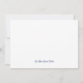 Minimale blauwe baptisme uitnodiging (Achterkant)