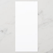 Minimale Blauwe Oceaan Zomer Bruiloft Menu (Achterkant)
