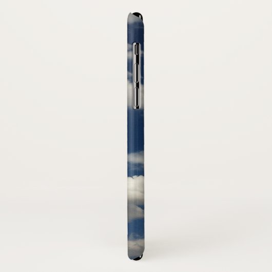 Minimale blauwe zomerhemel met Clouds Monogram Case-Mate iPhone Case (Achterkant/links)