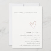 Minimale blindheid elk jaar uitnodigen Jubileum Bedankkaart (Voorkant)