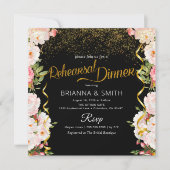 Minimale bloemen Calligrafie repetitief binnenkome Kaart (Voorkant)