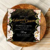 Minimale bloemen Calligrafie repetitief binnenkome Kaart