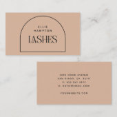 Minimale Blush Arch Beauty Cosmetic Personalized Visitekaartje (Voorkant / Achterkant)