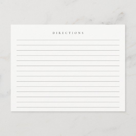 Minimale Blush Hart Bruiloftssalon Recept Verzoek Briefkaart (Achterkant)