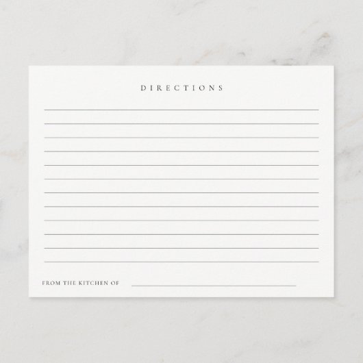 Minimale Blush Hart Bruiloftssalon Recept Verzoek Briefkaart (Achterkant)