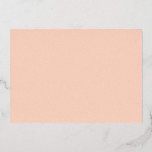 Minimale Blush Photo Save the Date Folie Uitnodiging (Achterkant)