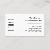 Minimale Blush Pink modern EMPIRE font Visitekaartje (Achterkant)