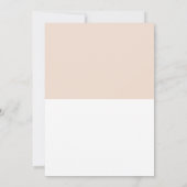 Minimale Blush roze en White Photo Save the Date (Achterkant)